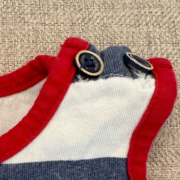 Mudpie blue and white Crab Onesie - 9-12 months - Picture 3 of 5